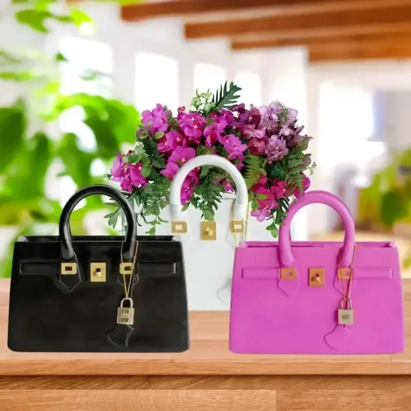 Ikebana Vase Kenzan - Çanta Çiçek Vazolar Kurutulmuş Çiçekler Tencere