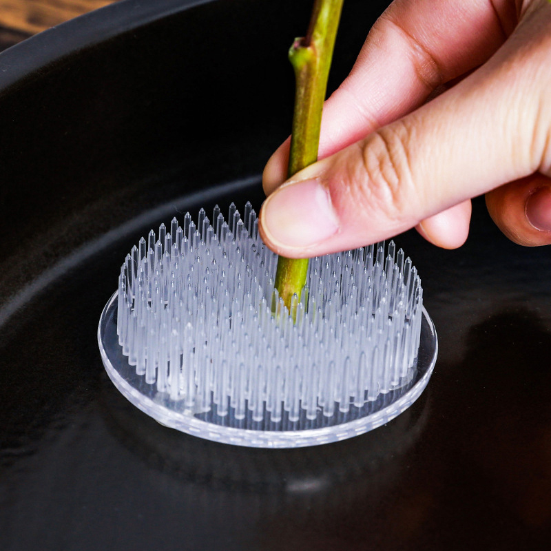 Ikebana Vase Kenzan - Yuvarlak İkebana Kenzan Vakumlu Plastik Çiçek