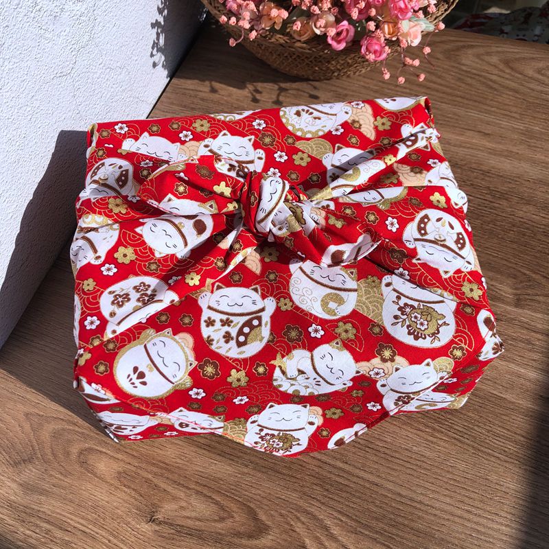 Furoshiki Wrap Cloth - Furoshiki geleneksel japon Wrap bez pamuk