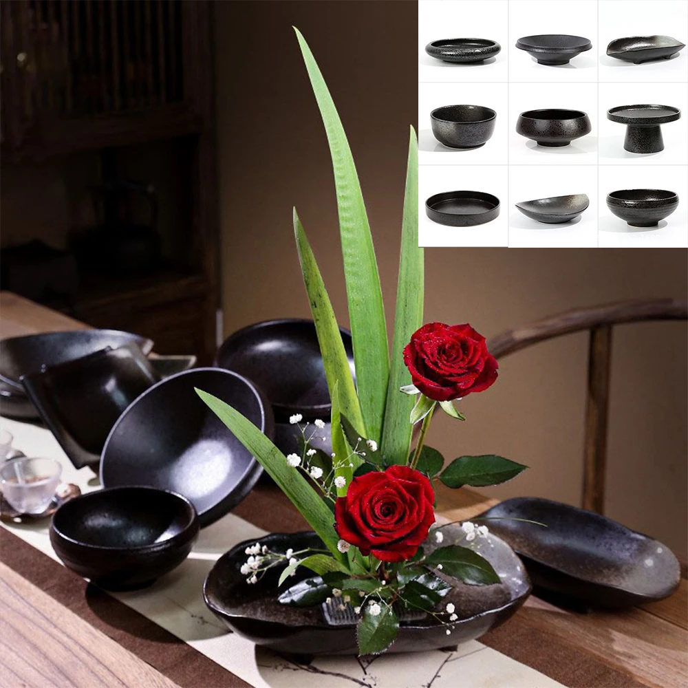 Ikebana Vase Kenzan - Japon kurbağa seramik vazo Ikebana çiçek