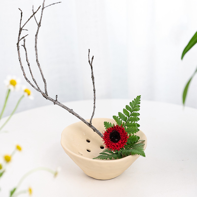 Mağaralar çiçek kaseler serami - Ikebana Vase Kenzan incelemesi ve fiyatı