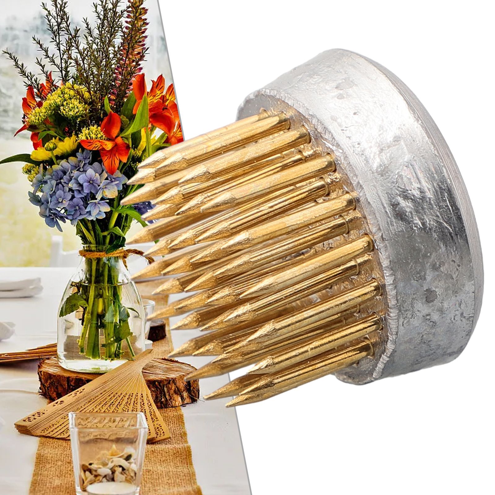 Yuvarlak Ikebana Çiçek Kurbağa - Ikebana Vase Kenzan incelemesi ve fiyatı