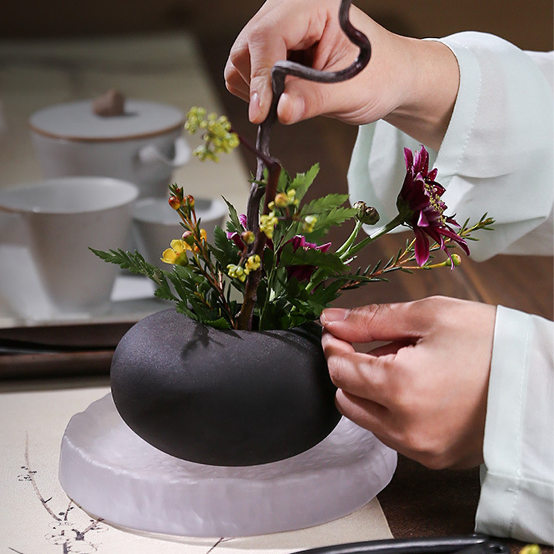 Seramik vazo japon tarzı Ikeba - Ikebana Vase Kenzan incelemesi ve fiyatı
