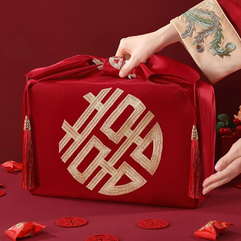 Çin Tarzı Kırmızı Mendil Furos - Furoshiki Wrap Cloth incelemesi ve fiyatı
